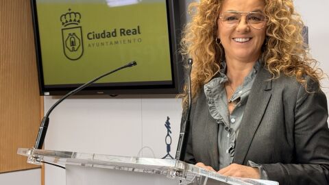 Mar S&aacute;nchez durante la rueda de prensa
