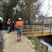 El proyecto Ecobosque do Banquete de Conxo avanza con la recuperación del puente del Cementerio Psiquiátrico y la instalación de nuevas pasarelas y miradores El proyecto Ecobosque do Banquete de Conxo avanza con la recuperación del puente del Cementerio Psiquiátrico y la instalación de nuevas pasarelas y miradores