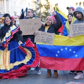 Venezolanos celebran la captura de Maduro Venezolanos celebran la captura de Maduro