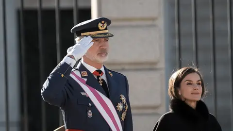 El rey Felipe VI durante la celebración de la Pascua Militar 2026 El rey Felipe VI durante la celebración de la Pascua Militar 2026