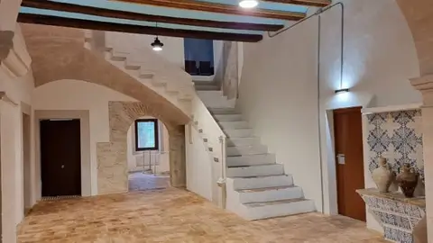Interior de la 'Casa del Senyor' de la Alquería del Moro uso