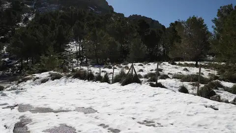 Nevada en la Serra de Tramuntana (Mallorca) Nevada en la Serra de Tramuntana (Mallorca)
