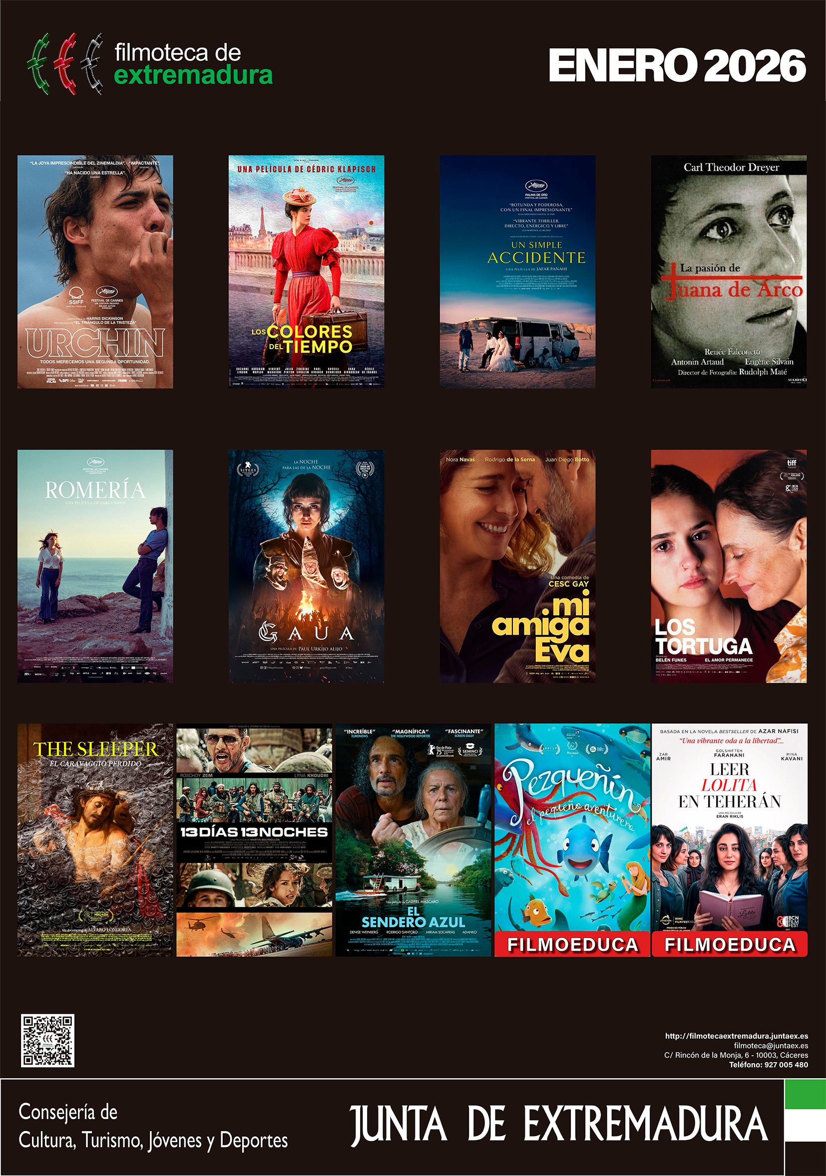 La Filmoteca de Extremadura inaugura 2026 con seis ciclos y trece películas programadas para el mes de enero La Filmoteca de Extremadura inaugura 2026 con seis ciclos y trece películas programadas para el mes de enero