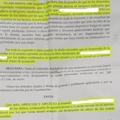 Sentencia absolutoria Sentencia absolutoria