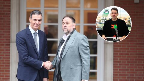 Rubén Amón acusa a Sánchez de "profanar" La Moncloa por su reunión con Junqueras: "Va a costarle muy caro a Pilar Alegría" Rubén Amón acusa a Sánchez de "profanar" La Moncloa por su reunión con Junqueras: "Va a costarle muy caro a Pilar Alegría"