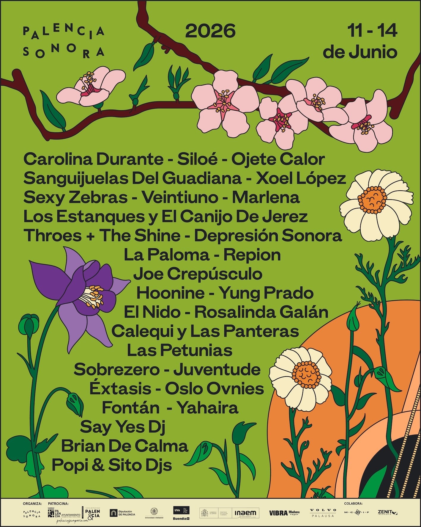 Carolina Durante, Siloé, Ojete Calor, Sanguijuelas del Guadiana y Xoel López, protagonistas del Palencia Sonora 2026 Carolina Durante, Siloé, Ojete Calor, Sanguijuelas del Guadiana y Xoel López, protagonistas del Palencia Sonora 2026