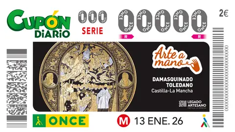 La ONCE rinde homenaje al Damasquinado de Toledo La ONCE rinde homenaje al Damasquinado de Toledo