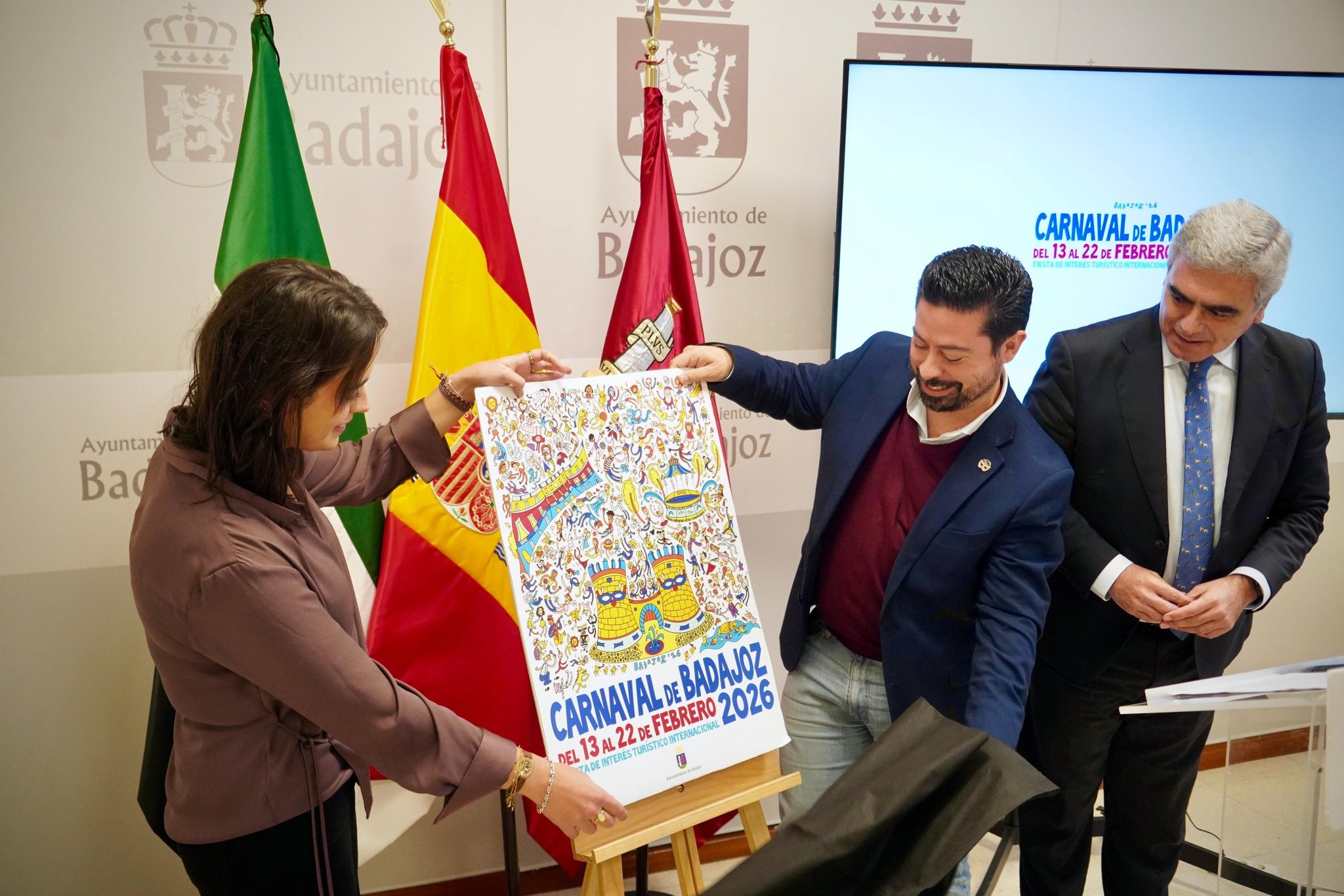 Un particular 'Buscando a Wally' protagoniza el cartel del Carnaval de Badajoz 2026 Un particular 'Buscando a Wally' protagoniza el cartel del Carnaval de Badajoz 2026