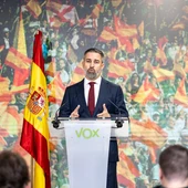 El presidente de VOX, Santiago Abascal, valora los resultados de las elecciones extremeñas El presidente de VOX, Santiago Abascal, valora los resultados de las elecciones extremeñas