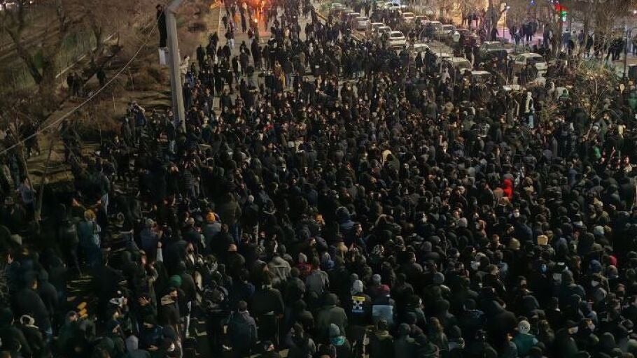 Manifestaci&oacute;n en Ir&aacute;n 