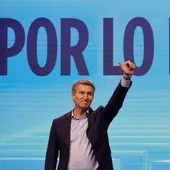 El presidente del PP, Alberto Núñez Feijóo, durante la jornada de la 28 interparlamentaria del partido El presidente del PP, Alberto Núñez Feijóo, durante la jornada de la 28 interparlamentaria del partido