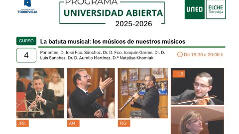 La sede de la UNED en Torrevieja inicia el año con un curso centrado en 'los músicos de nuestros músicos' y actividades escolares La sede de la UNED en Torrevieja inicia el año con un curso centrado en 'los músicos de nuestros músicos' y actividades escolares