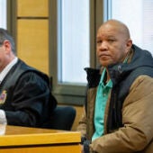 El acusado durante el juicio que se celebra en la Audiencia de Ciudad Real