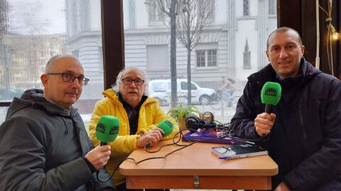 F&eacute;lix Monreal, Chus Luengo, Javier Saralegui