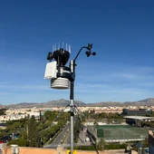 La estación instalada en el campus de San Vicente La estación instalada en el campus de San Vicente