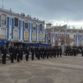 El subdelegado del Gobierno en Ciudad Real pasa revista a los efectivos de Policía Nacional