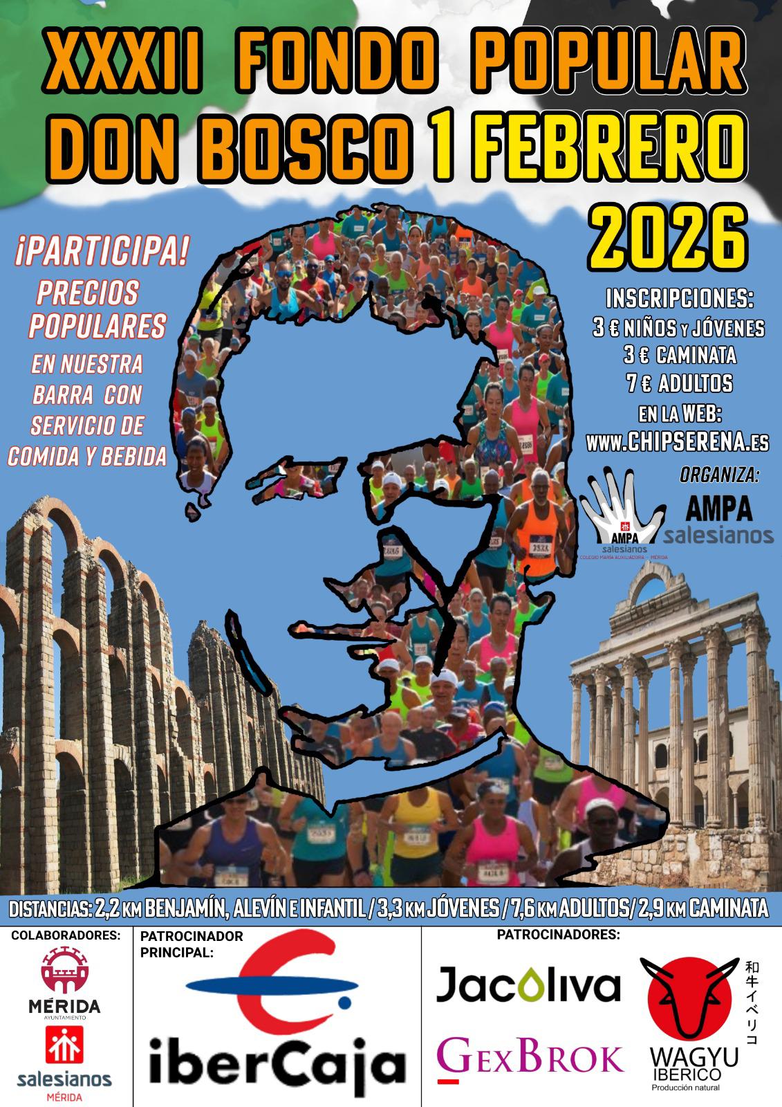Más de 1000 corredores se congregarán en la 32º edición del Fondo Popular Don Bosco Más de 1000 corredores se congregarán en la 32º edición del Fondo Popular Don Bosco