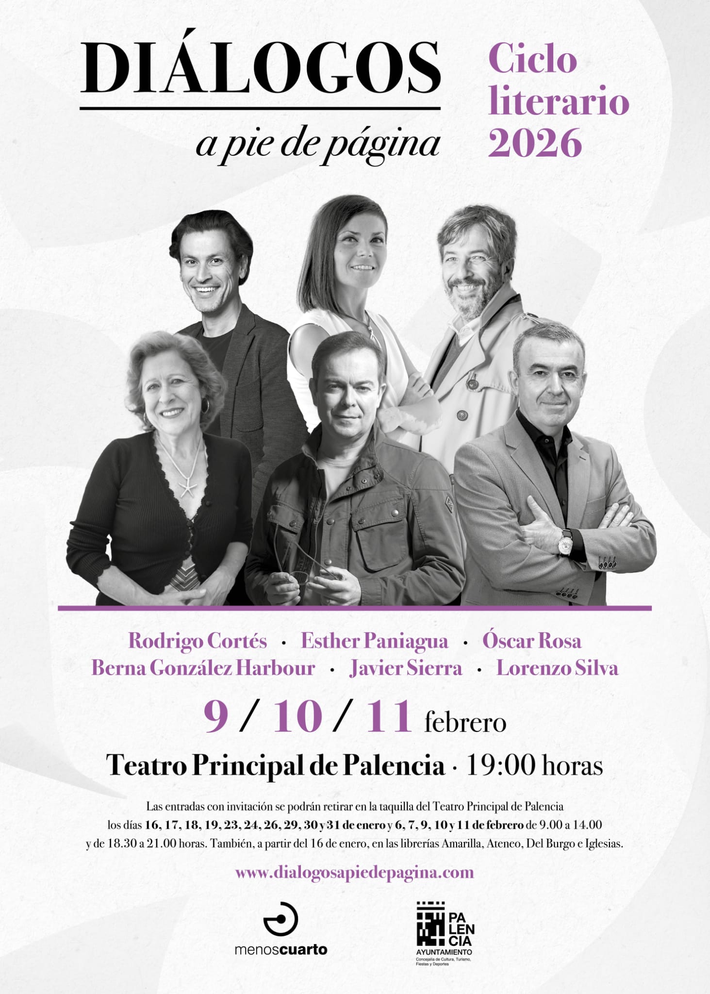 Los escritores Lorenzo Silva y Javier Sierra y el cineasta y también escritor Rodrigo Cortés se darán cita en la primera edición del ciclo "Diálogos a pie de página’" Los escritores Lorenzo Silva y Javier Sierra y el cineasta y también escritor Rodrigo Cortés se darán cita en la primera edición del ciclo "Diálogos a pie de página’"