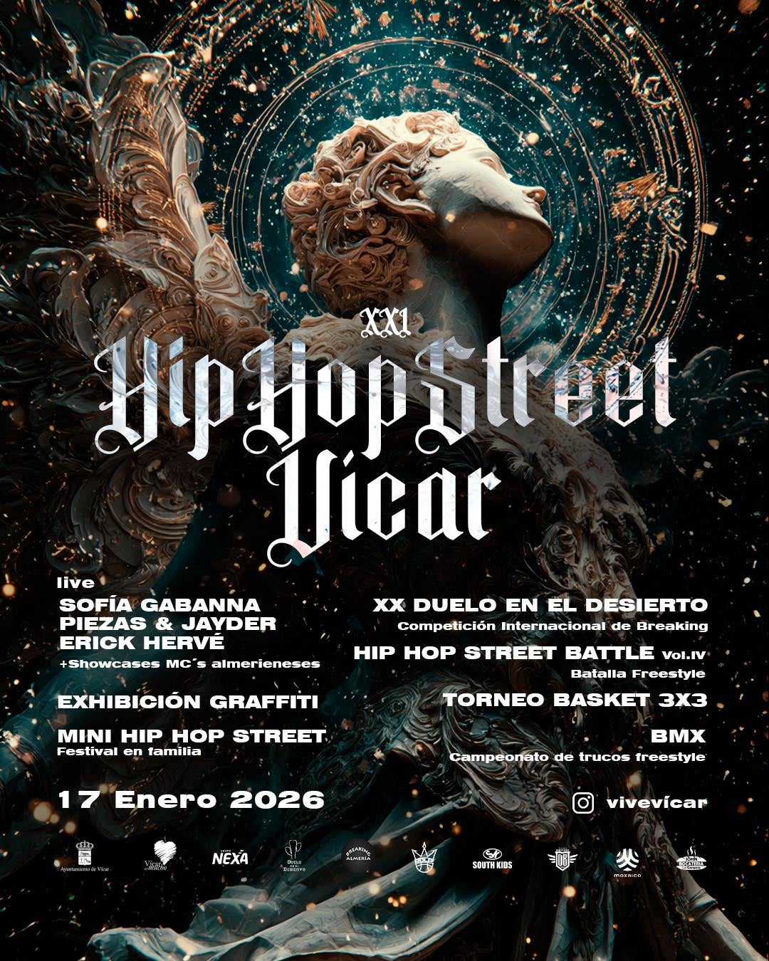 El Hip Hop Street Vícar 2026 transforma el municipio en la capital de la cultura urbana con música, arte y deporte El Hip Hop Street Vícar 2026 transforma el municipio en la capital de la cultura urbana con música, arte y deporte
