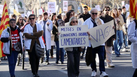 Protesta dels treballadors i les treballadores de Catalunya