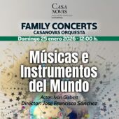 La Casanovas Orquesta estrenará el 25 de enero sus Family Concerts con un recorrido por las 'Músicas e instrumentos del mundo'