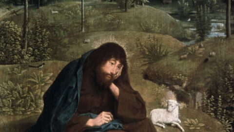 &laquo;San Juan Bautista en el desierto&raquo;, 1490-1495. De los Museos Estatales de Berl&iacute;n, Alemania.