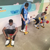 Los jugadores del Málaga CF y del Unicaja inauguran un minigimnasio para los niños ingresados en el Hospital Quirónsalud Málaga Los jugadores del Málaga CF y del Unicaja inauguran un minigimnasio para los niños ingresados en el Hospital Quirónsalud Málaga