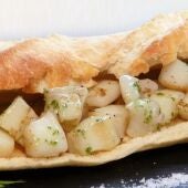 Bocadillo de sepia. 
