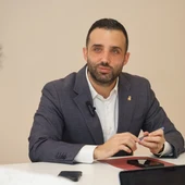 El alcalde de Sagunto, Darío Moreno, durante el desayuno informativo El alcalde de Sagunto, Darío Moreno, durante el desayuno informativo