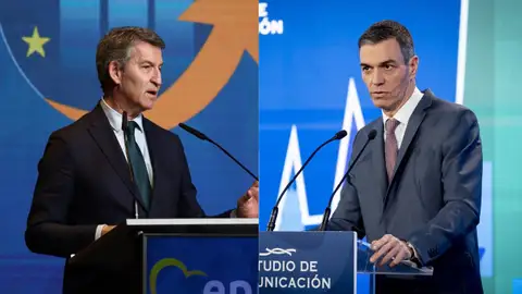 Alberto Núñez Feijóo y Pedro Sánchez Alberto Núñez Feijóo y Pedro Sánchez