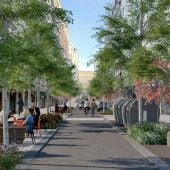 Vecinos del Ensanche de Santiago piden habilitar zonas de aparcamiento rotatorio de 10 minutos para que una posible reforma de la calle no afecte al dinamismo comercial 
