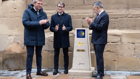 Alfonso Rueda, Gonzalo Capell&aacute;n y Conrado Escobar en Logro&ntilde;o