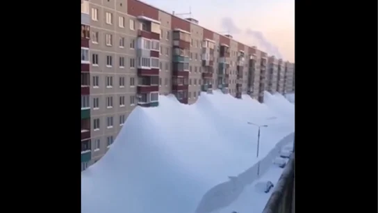 Imagen de la histórica nevada que ha sepultado Kamchatka Imagen de la histórica nevada que ha sepultado Kamchatka
