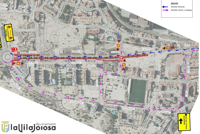 Villajoyosa inicia hoy las obras de la calle Cervantes Villajoyosa inicia hoy las obras de la calle Cervantes
