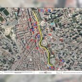 La avenida de l’Aigüera de Benidorm permanece cortada al tráfico desde hoy por obras de asfaltado