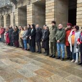 Minuto de Silencio en la Plaza del Obradoiro