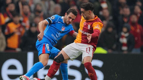 Koke durante el Galatasaray - Atl&eacute;tico