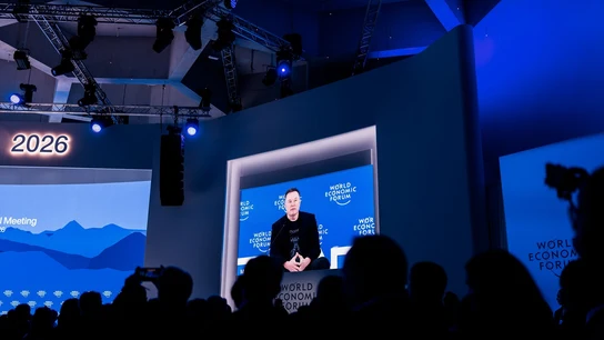 Elon Musk en Davos Elon Musk en Davos