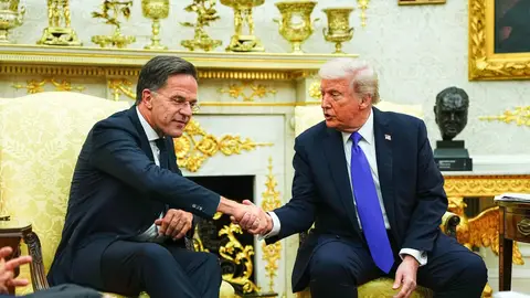 El secretario general de la OTAN, Mark Rutte, y el presidente de Estados Unidos, Donald Trump, en una imagen de archivo El secretario general de la OTAN, Mark Rutte, y el presidente de Estados Unidos, Donald Trump, en una imagen de archivo