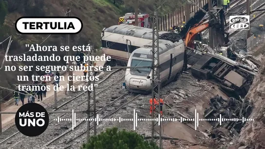 Ainhoa Martínez: "Ahora se traslada que puede no ser seguro subirse a un tren en ciertos tramos de la red" Ainhoa Martínez: "Ahora se traslada que puede no ser seguro subirse a un tren en ciertos tramos de la red"