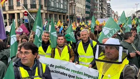 Los agricultores de Alicante en una manifestación Los agricultores de Alicante en una manifestación
