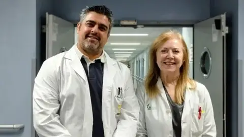 Los investigadores de la UEx Pedro Cosme y Nuria Bermejo Los investigadores de la UEx Pedro Cosme y Nuria Bermejo