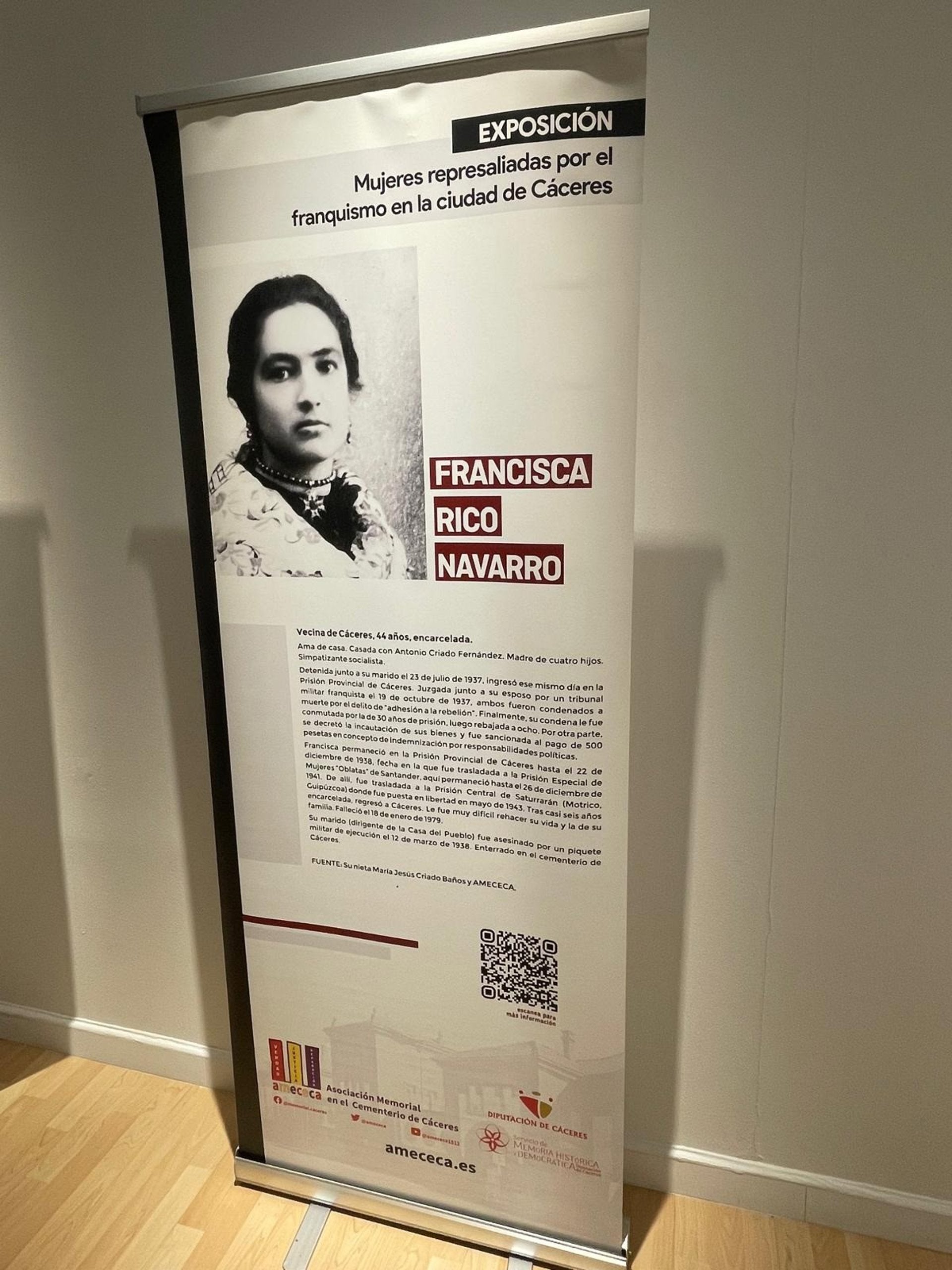Regresa a Cáceres la exposición 'Mujeres represaliadas por el franquismo' con nuevos nombres e historias Regresa a Cáceres la exposición 'Mujeres represaliadas por el franquismo' con nuevos nombres e historias