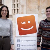 Esther Díez y Ximo Perles, de Compromís en Elche.