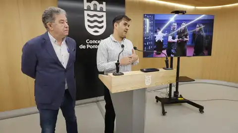 O Concello de Pontevedra e a AICE cualifican os Feroz celebrados na cidade como un "éxito absoluto" O alcalde de Pontevedra, Miguel Anxo Fernández Lores, e o director de produción dos Premios Feroz, David Carrón, realizaron un balance da recente edición dos galardóns celebrada na cidade