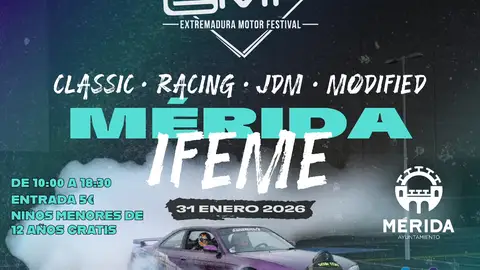 El Extremadura Motor Festival ofrecerá el 31 de enero en Mérida una muestra de 300 vehículos, simuladores o shows El Extremadura Motor Festival ofrecerá el 31 de enero en Mérida una muestra de 300 vehículos, simuladores o shows