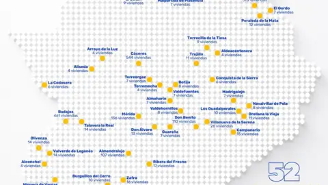El Plan Habita Extremadura ya está en marcha en más de medio centenar de municipios El Plan Habita Extremadura ya está en marcha en más de medio centenar de municipios