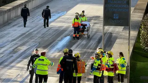 La Policía Nacional realiza simulacro de intervención antiterrorista en el Palacio de Congresos de Oviedo. La Policía Nacional realiza simulacro de intervención antiterrorista en el Palacio de Congresos de Oviedo