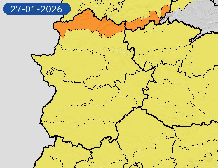 Este martes alerta naranja por lluvias y viento en el Norte de Cáceres, amarilla por viento en toda la región y por lluvias en el Sur Este martes alerta naranja por lluvias y viento en el Norte de Cáceres, amarilla por viento en toda la región y por lluvias en el Sur