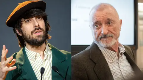 David Uclés y Arturo Pérez-Reverte. David Uclés y Arturo Pérez-Reverte.